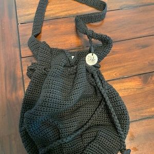 “The Original  Sak “croche black crossbody boho